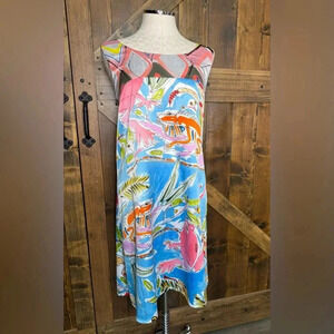 Vintage Save the Queen Sleeveless Open Back Bow Side Zip Dress Size M